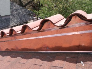 Copper Sidewall Flashing